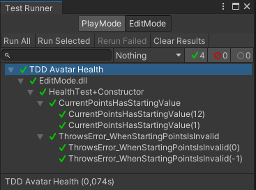 The test runner after parameterized refactor